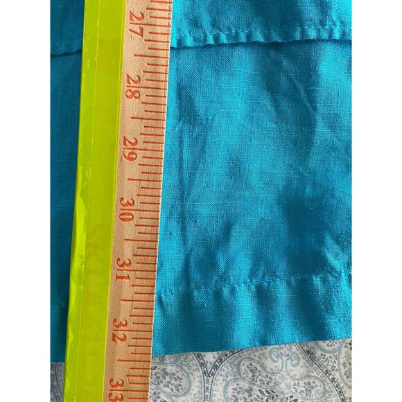 Mosaic USA Turquoise Faux Layer Hem Lagenlook Pullover Tunic Size XL - Picture 7 of 7